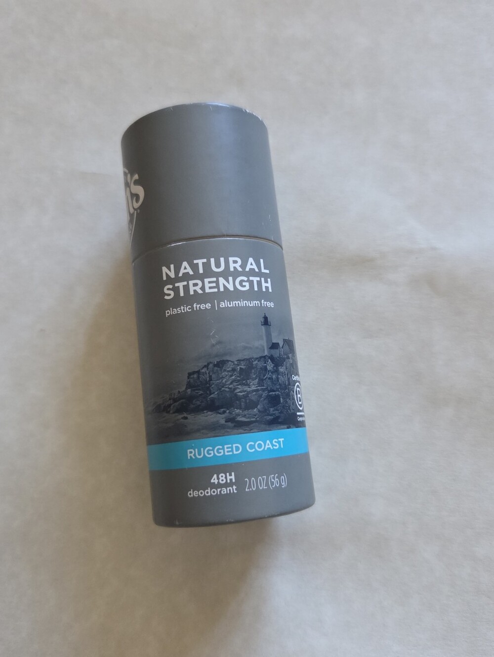 Tom's of Maine Natural Strength Deodorant for Men, Rugged Coast, 2 oz NEW